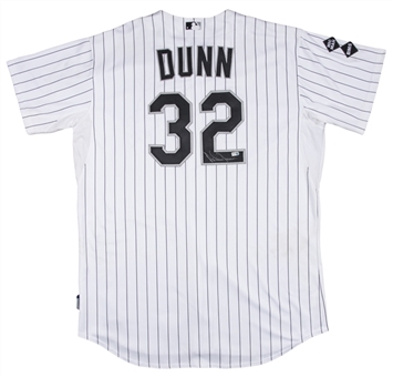 2012 Adam Dunn Game Used & Signed Chicago White Sox Home Jersey (MLB Authenticated & Beckett)